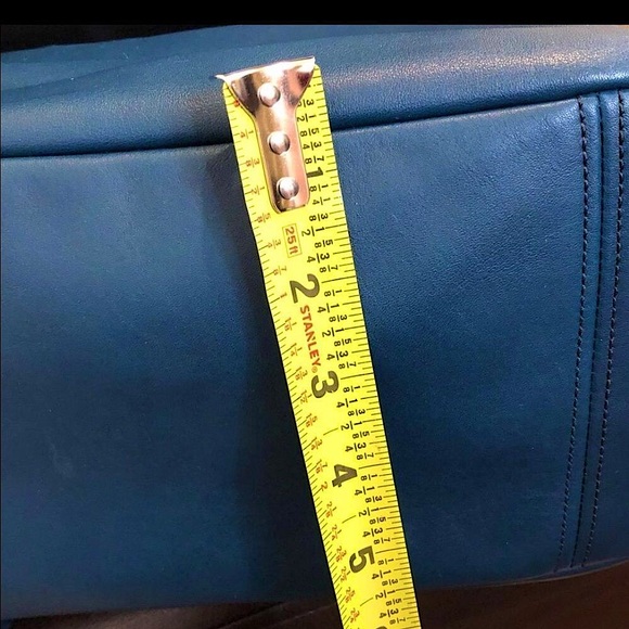 MARC JACOBS Turquoise Leather Top Handle Crossbody Tote Gold Hardware LUNA - Picture 17 of 17